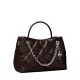 Дамска кафява чанта SMALL FLEMING CARRYALL TORY BURCH — снимка 3