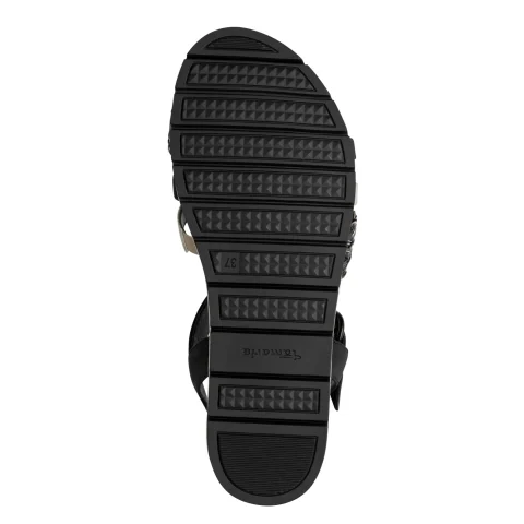 Дамски Равни Сандали TAMARIS – 1-28145-42-098 BLACK COMB — снимка 6