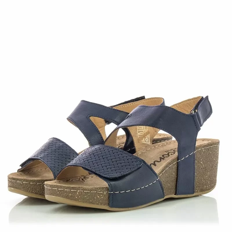 Дамски Сандали На Платформа COCONUT – 184.204 NAVY — снимка 3