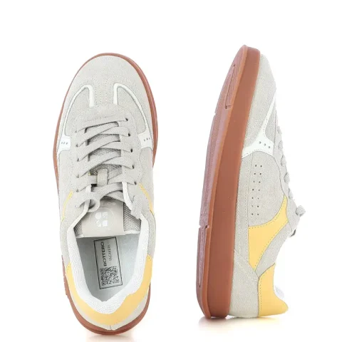 Дамски Сникърс BOTTERO – 364910 BOTSMASH CINZA/AMARELO/PRATA — снимка 5