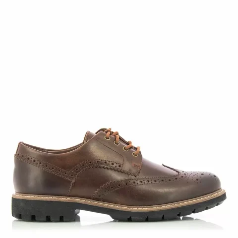 Мъжки Ежедневни CLARKS – 26127191 BATCOMBE WING DARK TAN