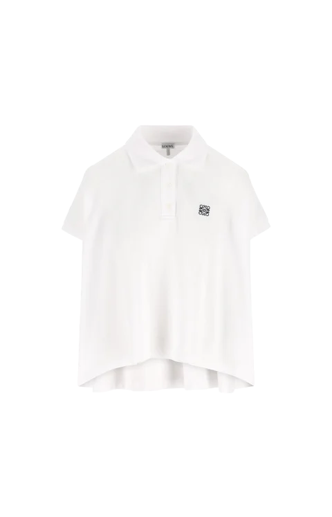 Polo in White Cotton