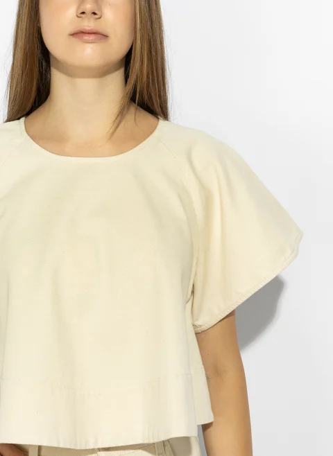 Блуза със скъсена дължина Weekend Max Mara Wkdforte — снимка 5