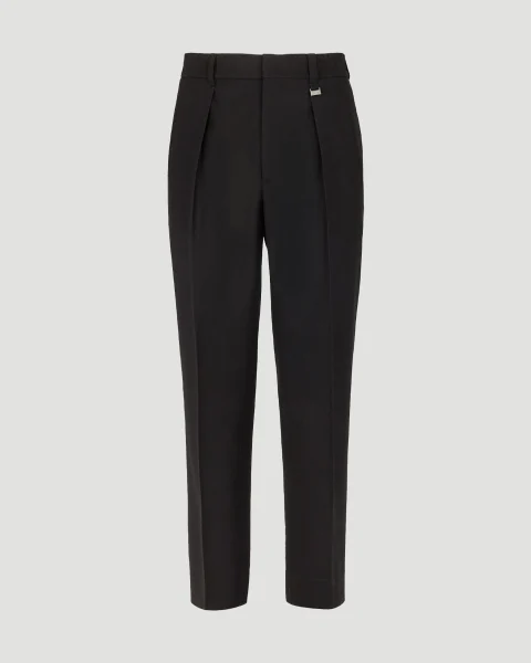 Black Wool Pants