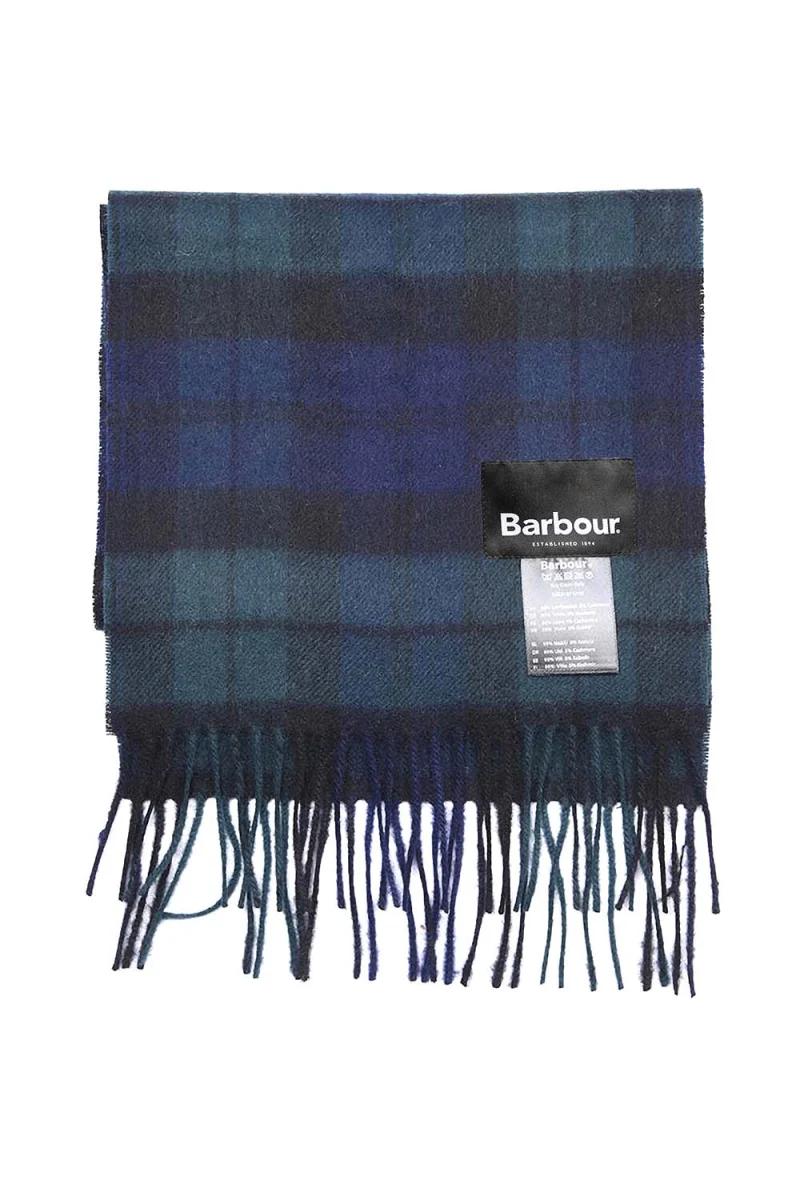 Шал New Check Tartan USC0137 ny91 navy — снимка 2