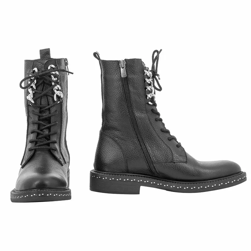 Дамски Кубинки CARLO FABIANI – 247-8302 BLACK — снимка 5