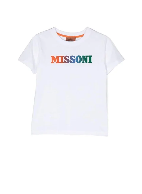 Тишърт с лого принт Missoni Kids — снимка 5
