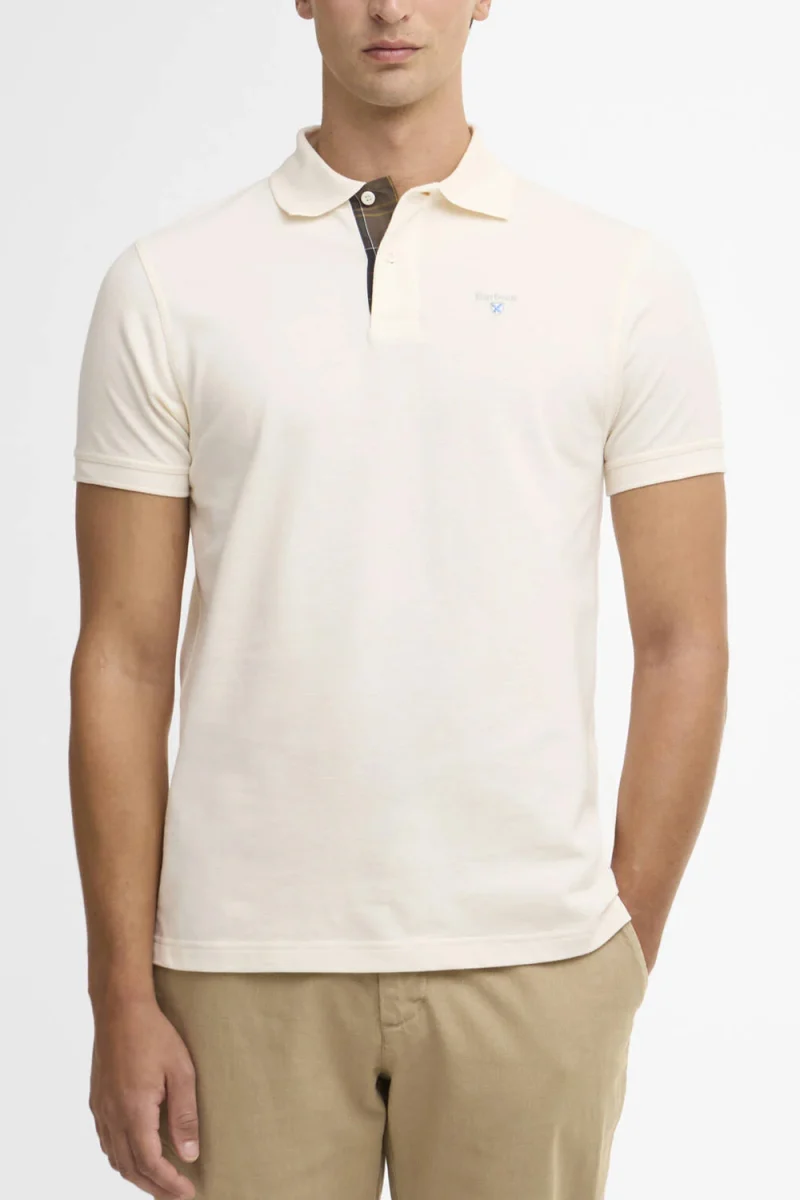 Polo Tartan Pique MML0012 wh71 whisper white/classic — снимка 2