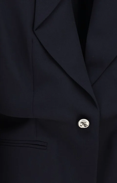 Folded Lapel Single-Breasted Jacket — снимка 3