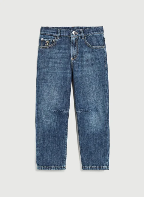Деним 'Vintage look' Brunello Cucinelli Kids 8-10