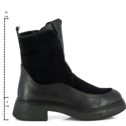 Дамски Равни Боти CARLO FABIANI – 057-2425 BLACK — снимка 6