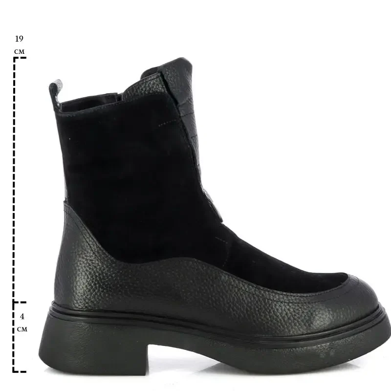 Дамски Равни Боти CARLO FABIANI – 057-2425 BLACK — снимка 6