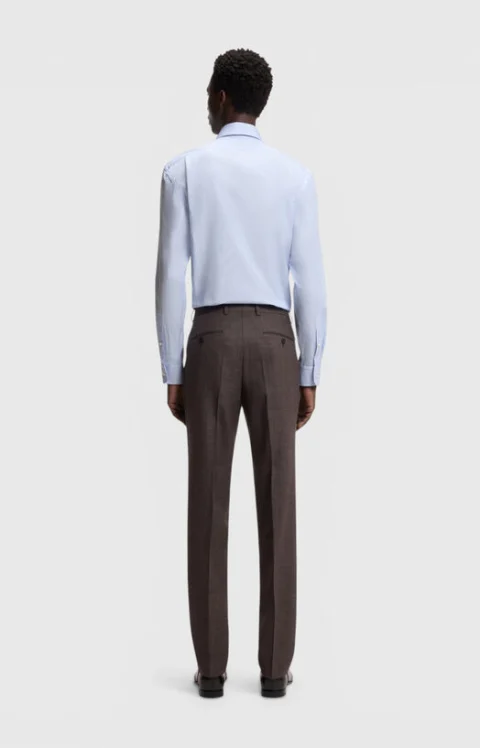 Памучна риза BOSS BY BECKHAM — снимка 3