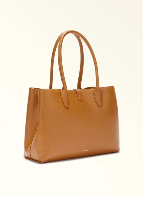 Кожена чанта 'Tote' Furla Goccia Tabbaco — снимка 4