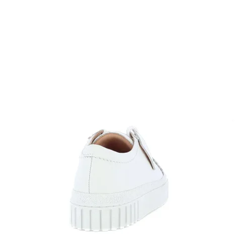 Дамски Сникърс CLARKS – 26183114 MAYHILL WALK WHITE LEATHER — снимка 2