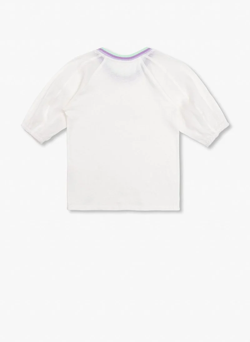 Тишърт с апликирано лого Zimmermann Kids — снимка 3