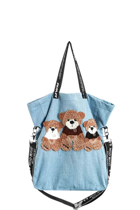 Чанта Teddy Denim Totebag MW093230923 blue