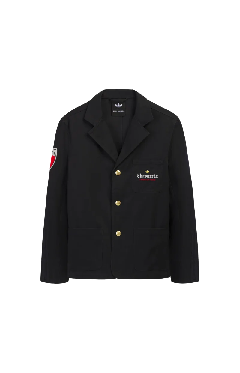 Players Twill Blazer Jacket in Black