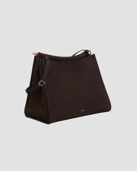 Le Click Medium Square Bag in Nubuck — снимка 2