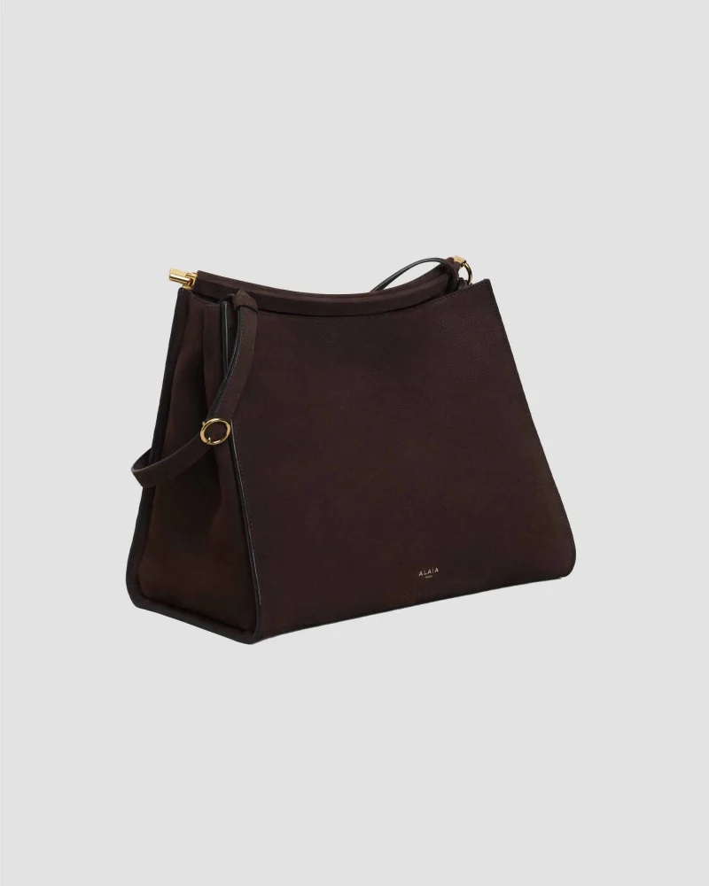 Le Click Medium Square Bag in Nubuck — снимка 2