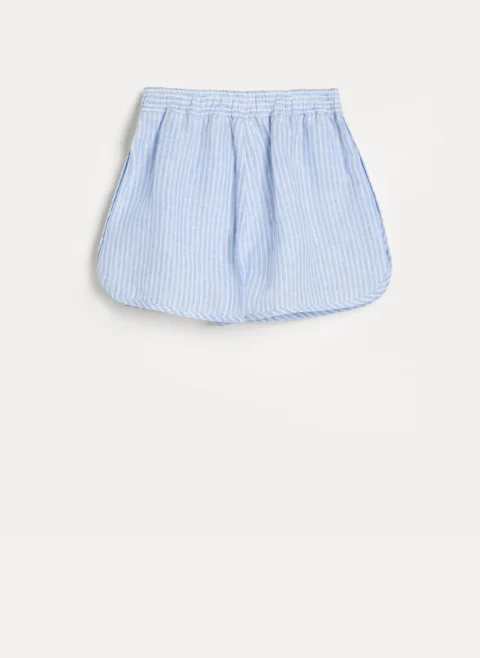 Къси панталони от лен Brunello Cucinelli Kids 6 — снимка 2
