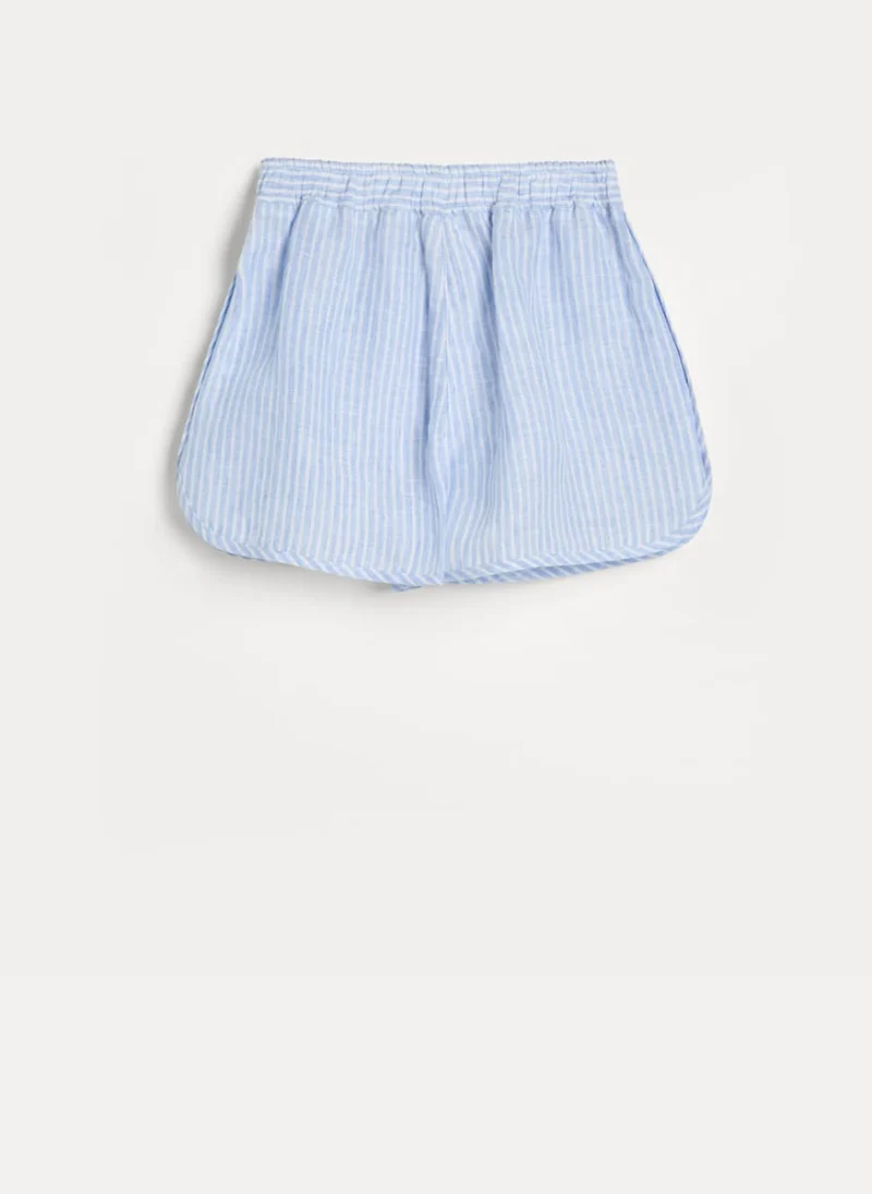 Къси панталони от лен Brunello Cucinelli Kids 6 — снимка 2