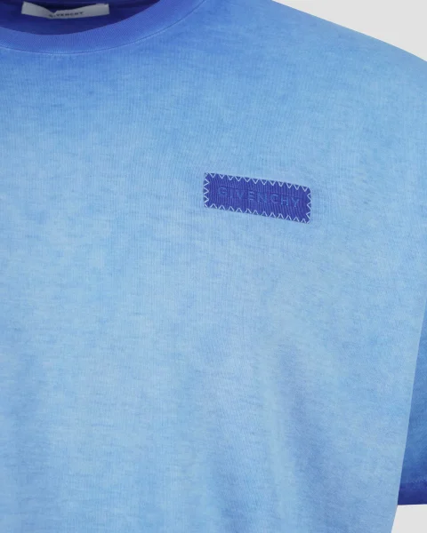 T-Shirt in Cotton with Logo Patch — снимка 2