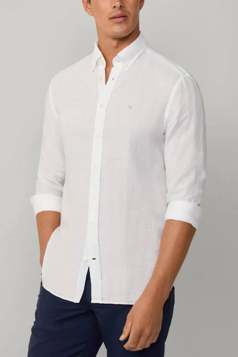 Риза Drop 2 Ess Gmd Linen Brpt HM3010264 802 optic white — снимка 2