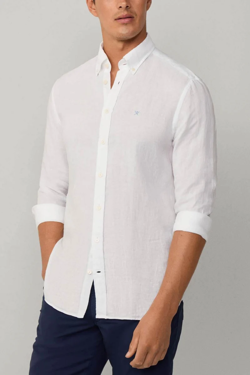 Риза Drop 2 Ess Gmd Linen Brpt HM3010264 802 optic white — снимка 2