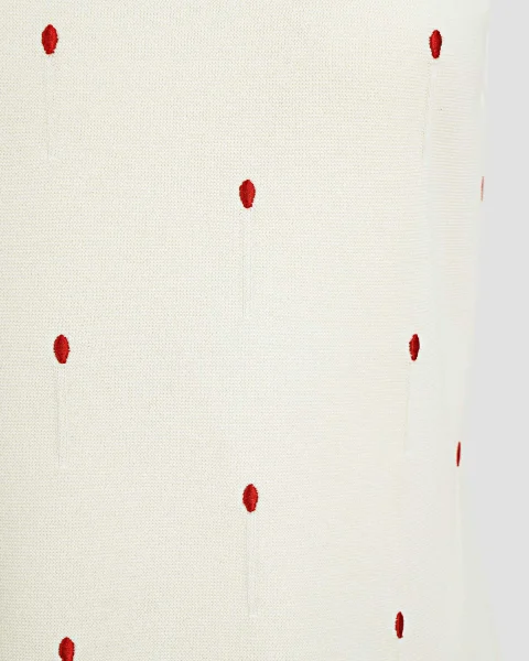 Cotton Embroidered Matches Tank Top — снимка 3