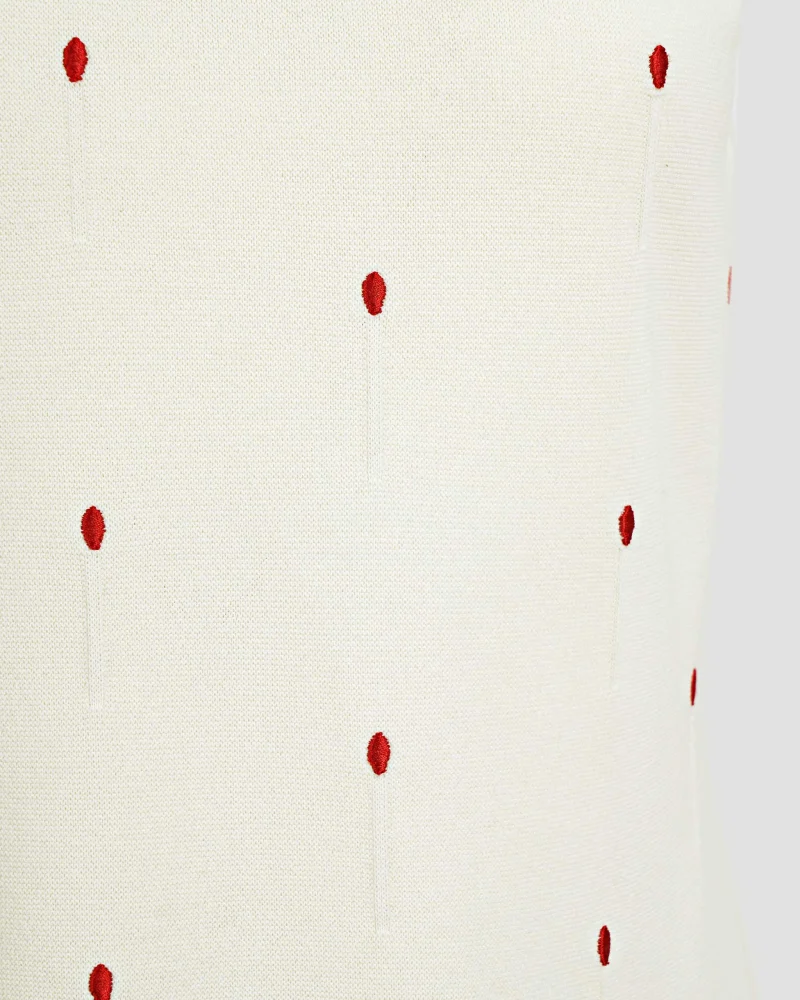 Cotton Embroidered Matches Tank Top — снимка 3