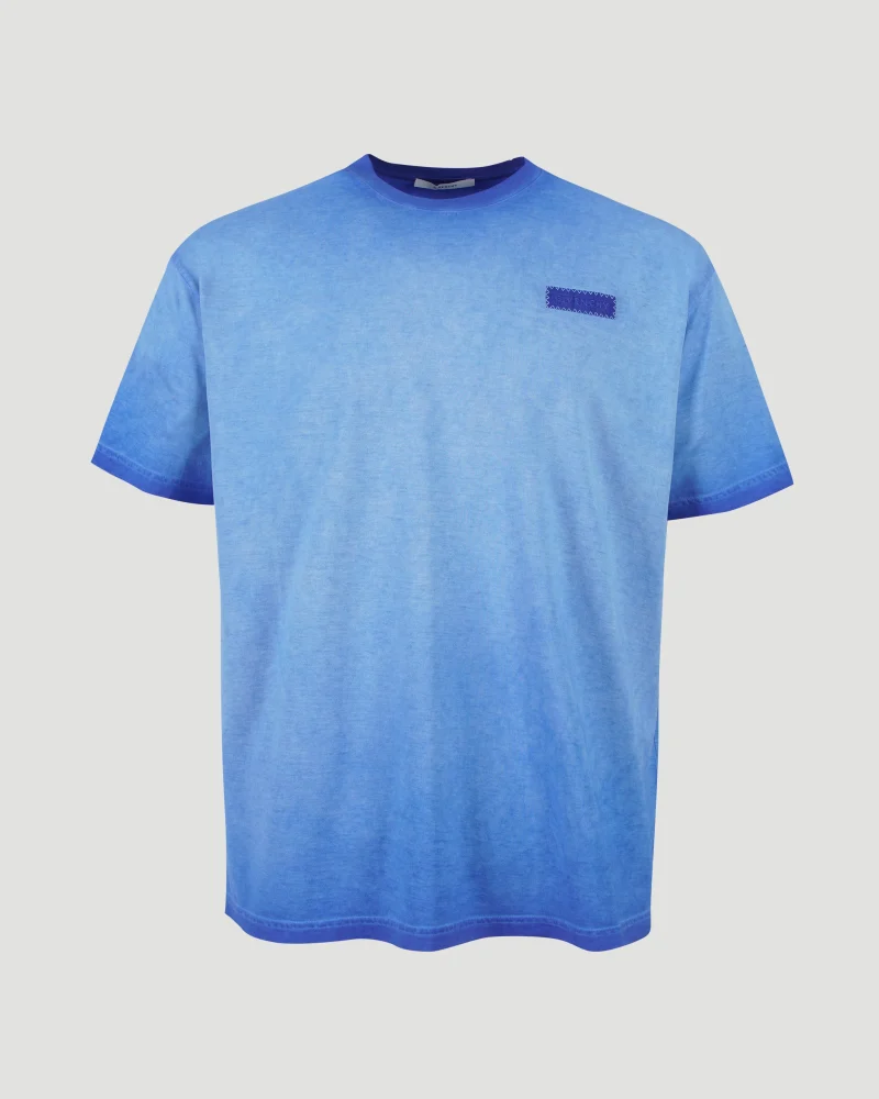 T-Shirt in Cotton with Logo Patch