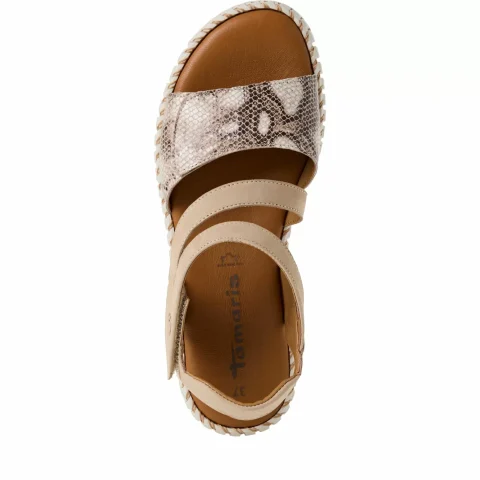 Дамски Равни Сандали TAMARIS – 1-28706-44-399 ANTELOPE COMB — снимка 5