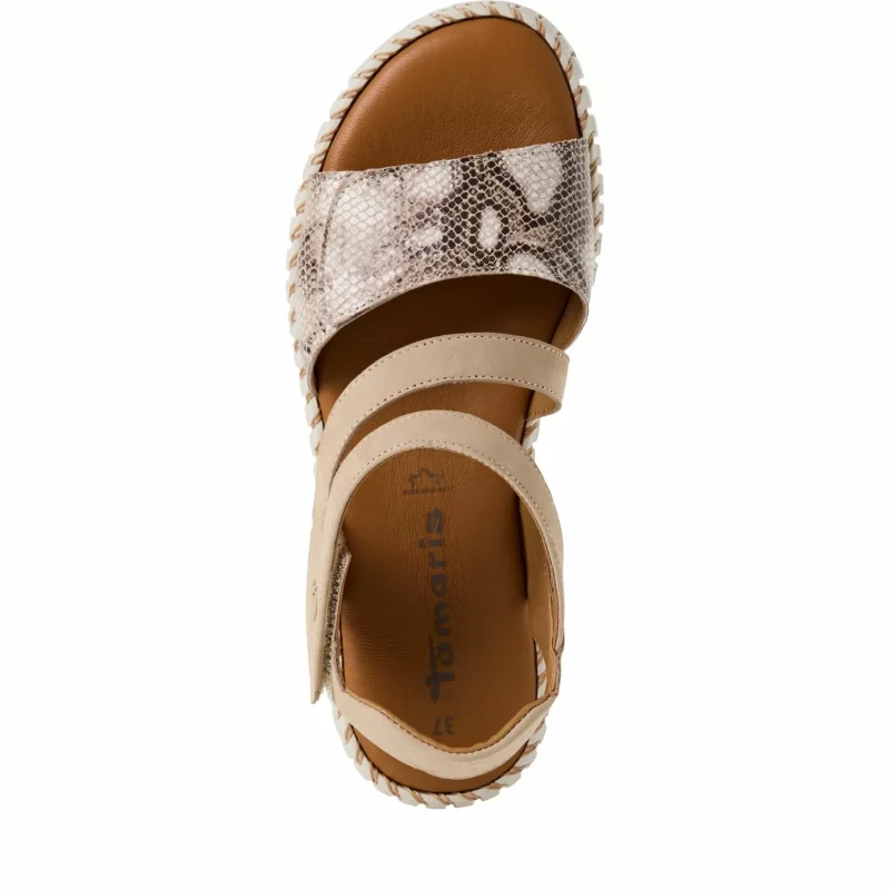 Дамски Равни Сандали TAMARIS – 1-28706-44-399 ANTELOPE COMB — снимка 5