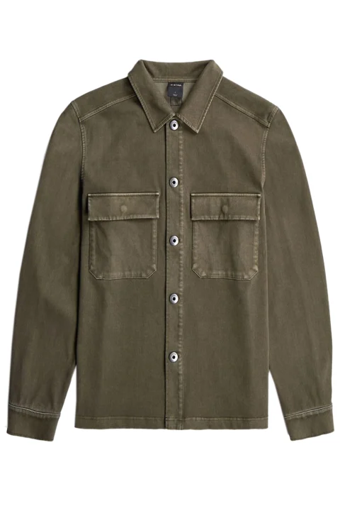 Риза Washed Hb Overshirt Sw L\S D30657-E161-J313 black olive gd