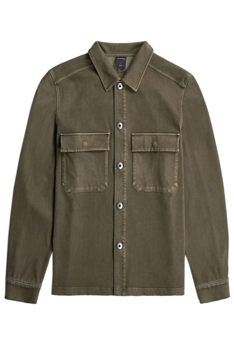 Риза Washed Hb Overshirt Sw L\S D30657-E161-J313 black olive gd