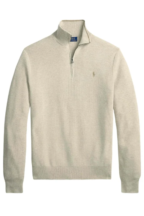 Плетено 32/2 Cotton-Half Zip 710B18060003 200 brown