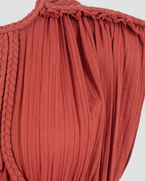 Joya Long Dress in Orange — снимка 3