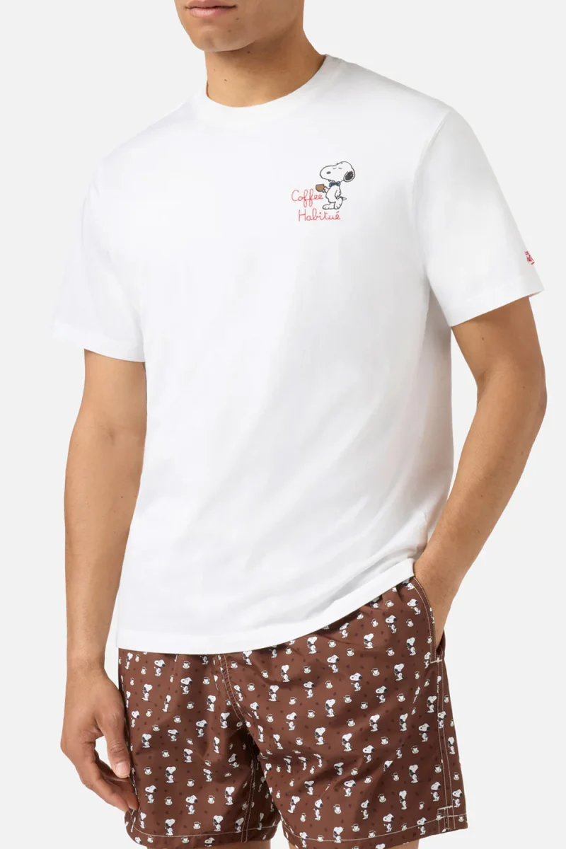 T-Shirt Portofino POT0001-01623L snoopy coffee 01n emb — снимка 2