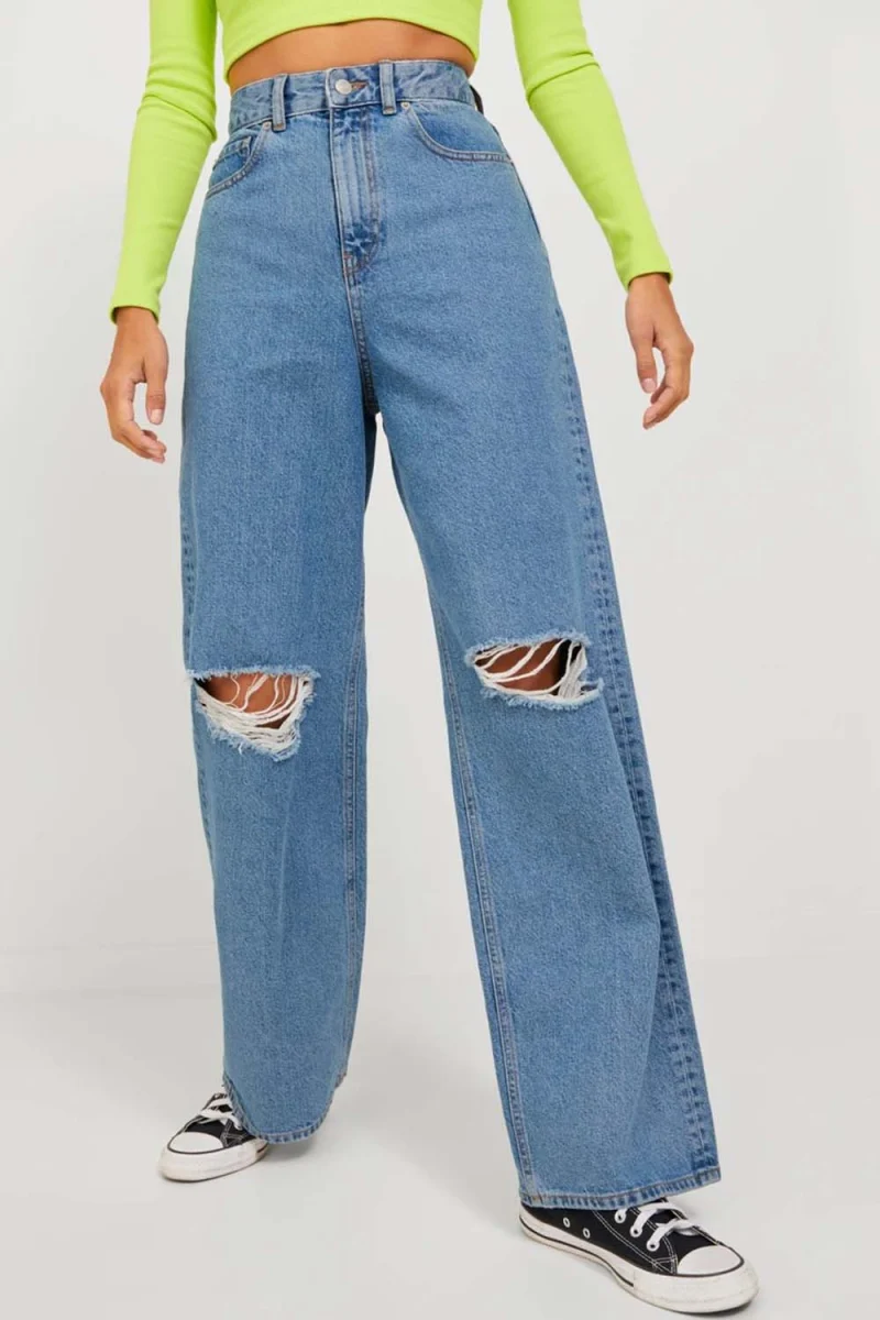 Jeans Jxtokyo Wide Hw Mr6004 B Noos 12226133 BS000053 light blue denim — снимка 2