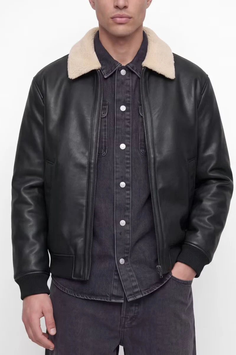 Яке Jprbluluke Bomber 12282444 C-N10 black — снимка 2
