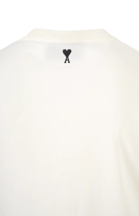 Original Ami Paris Logo Cotton T-Shirt — снимка 2