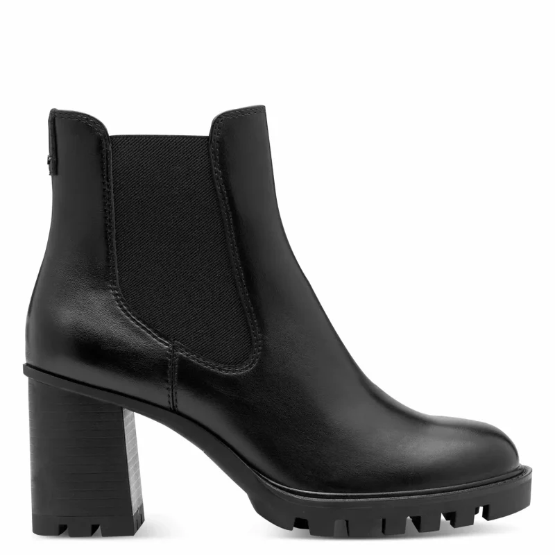 Дамски Боти На Ток TAMARIS – 1-25371-45-020 BLACK MATT