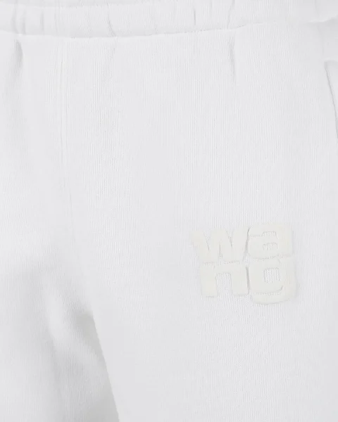 Stacked Logo Sweatpants in White — снимка 2