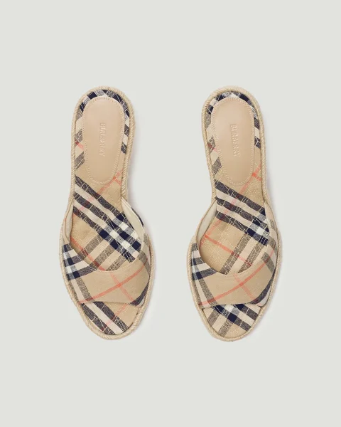 Check Mews Espadrille Mules — снимка 3