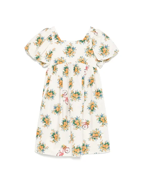Рокля с принт Moschino Kids — снимка 3