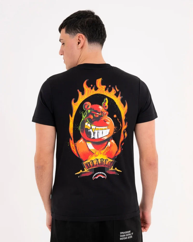 Тениска SCRIBBLY DIABLO BURNING REGULAR T-SHIRT BLK
