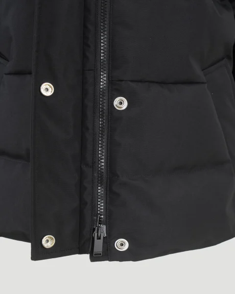 Cropped Down Jacket in Black — снимка 2