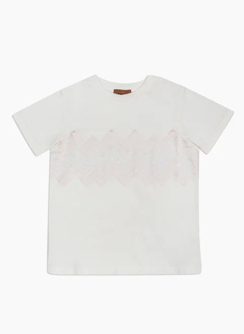 Тишърт с принт 'Zig-Zag' Missoni Kids