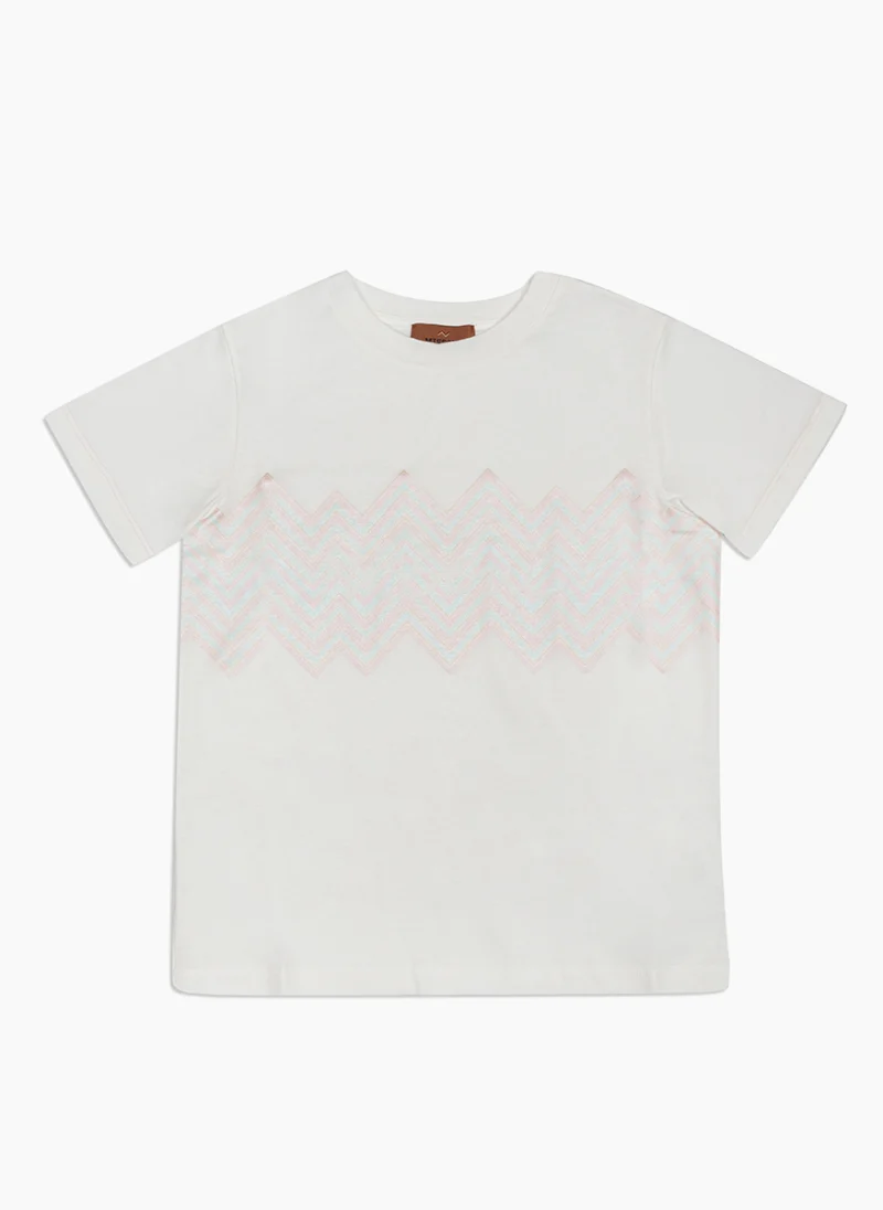 Тишърт с принт 'Zig-Zag' Missoni Kids